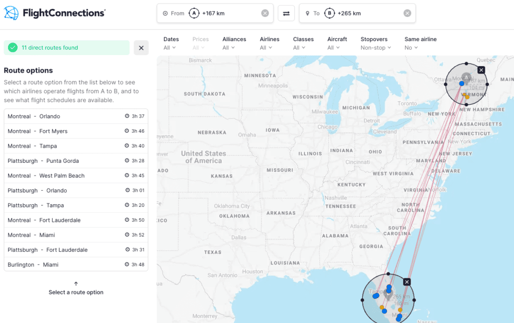 Flightconnections yul mia 2