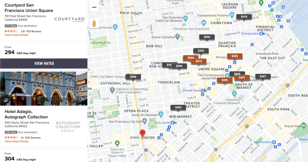 Marriott Bonvoy San Francisco Hotels