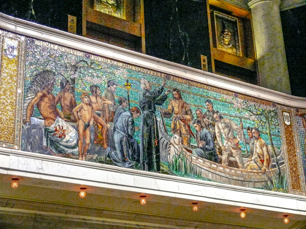 Chicago Mosaïque En Hommage À L Explorateur Français Jacques Marquette