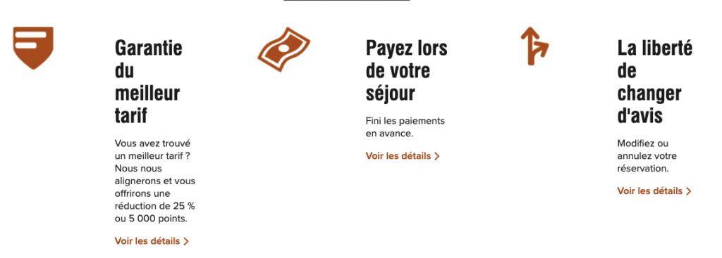 Garantie meilleur tarif Marriott