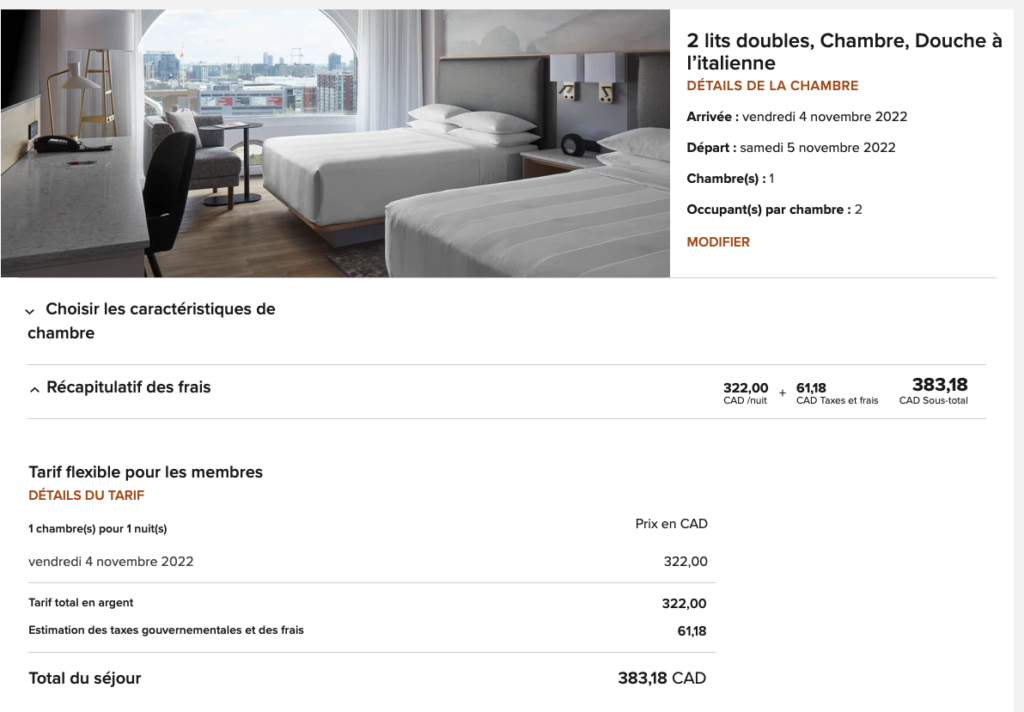 Marriott Château Champlain direct