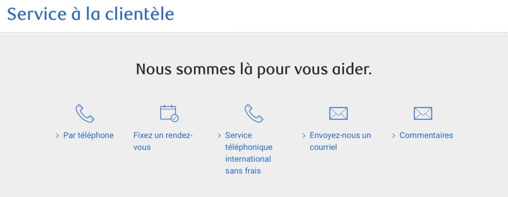 Service à la clientèle