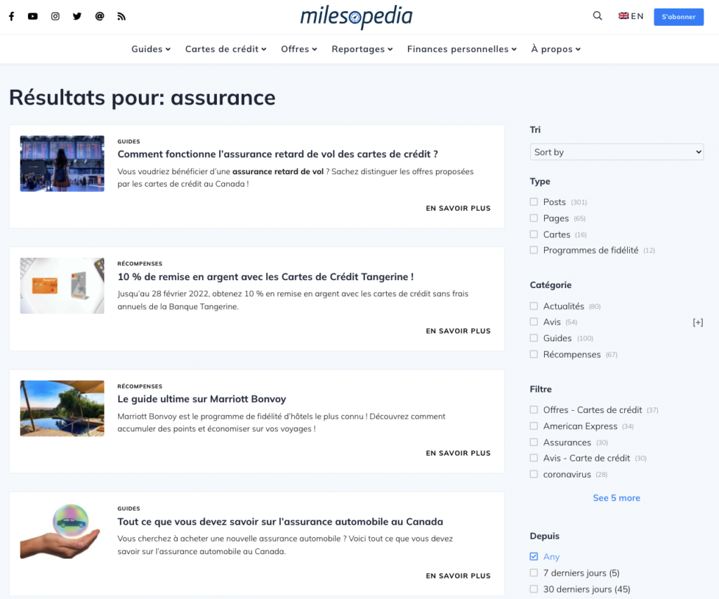 Milesopedia insurance search