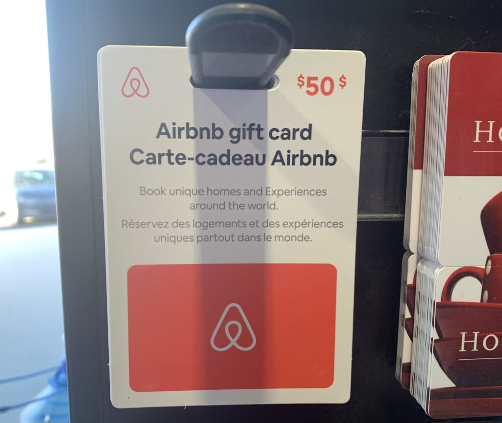 Airbnb gift card