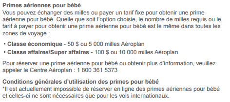 aeroplan bebe