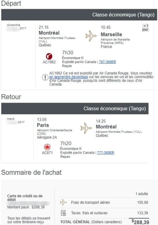 air canada rouge yul mrs 2