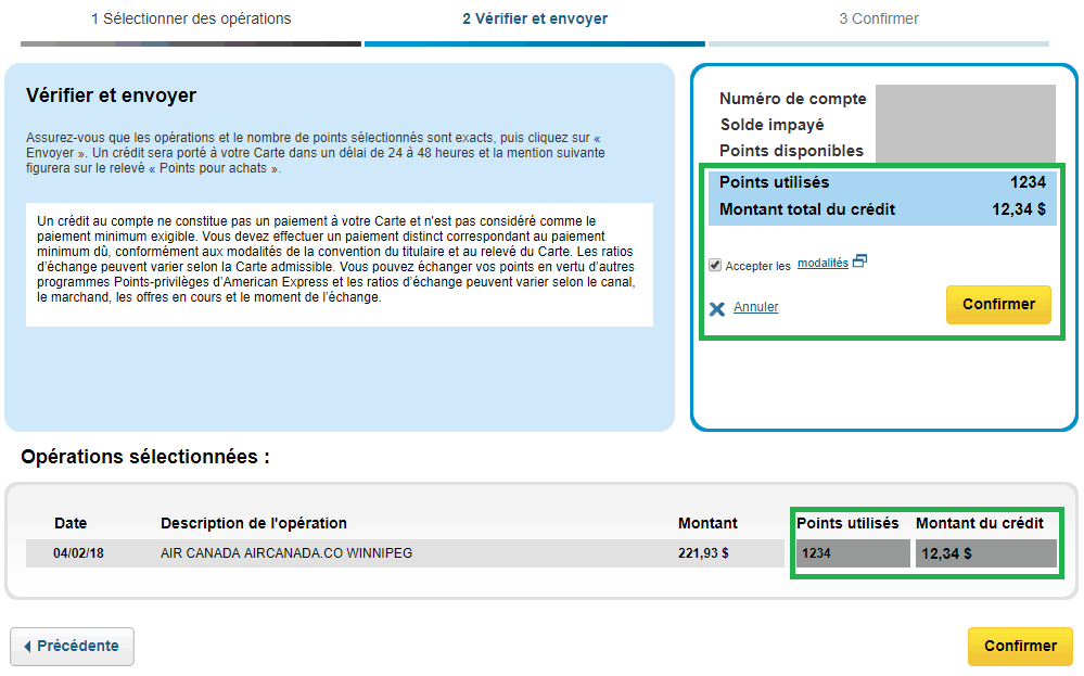appliquer points voyages amex 5