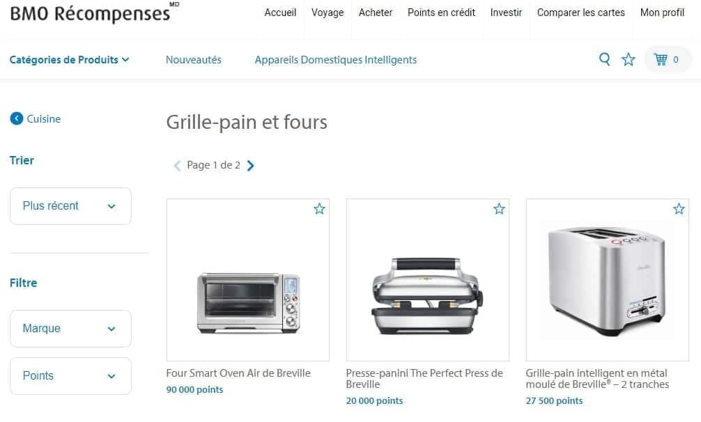 bmo marchandises points 1