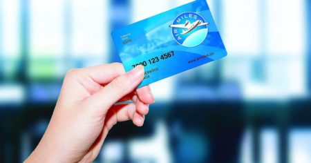 carte air miles en main