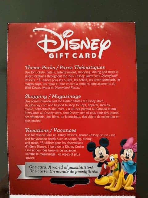 disney gift card 2