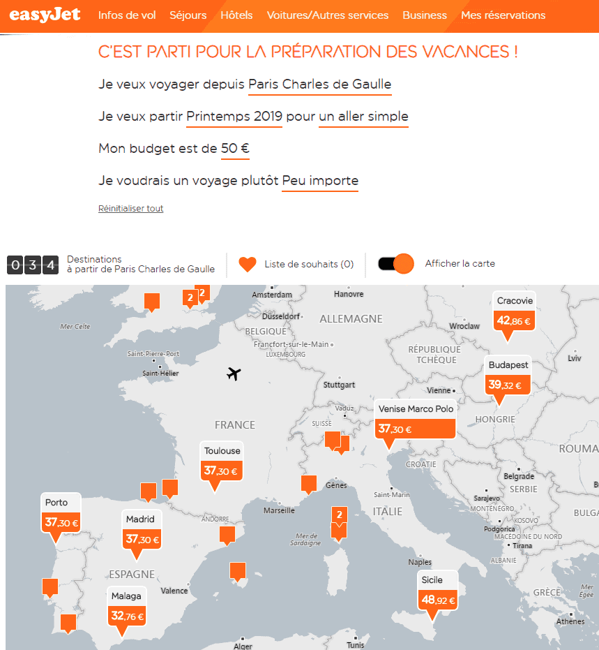 easyjet cdg