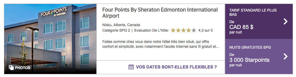 edmonton four points aeroport