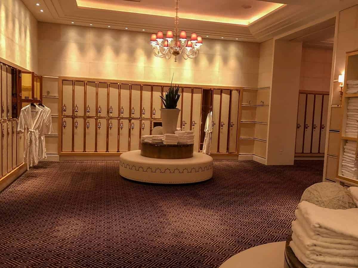 vestiaire spa de l'Hôtel Encore Las Vegas.