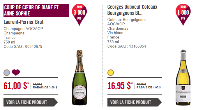 exemple laurent perrier saq