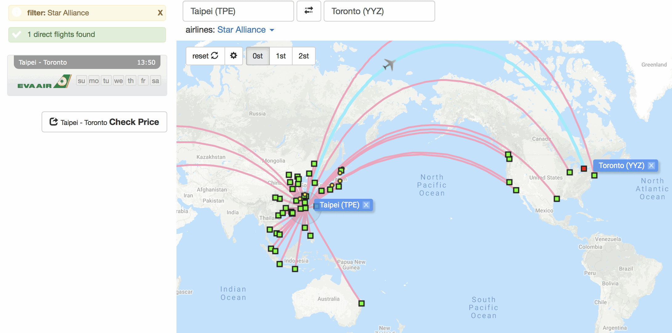 flight connection tpe yyz