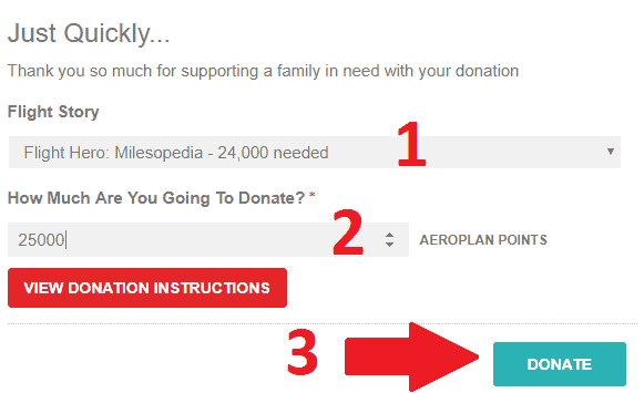 give a mile aeroplan 0