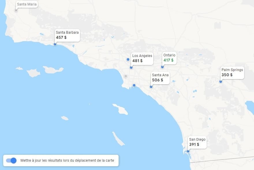 google flights carte 1