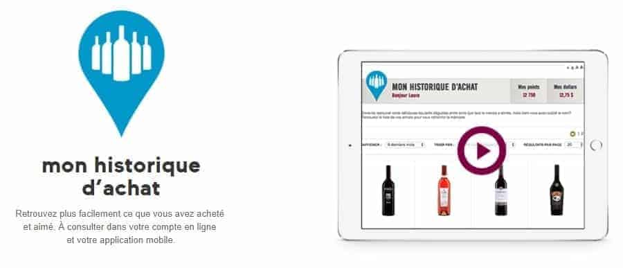 historique achat saq 1