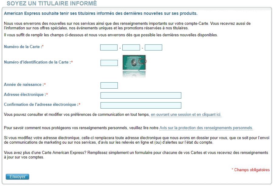 registration card american express offers