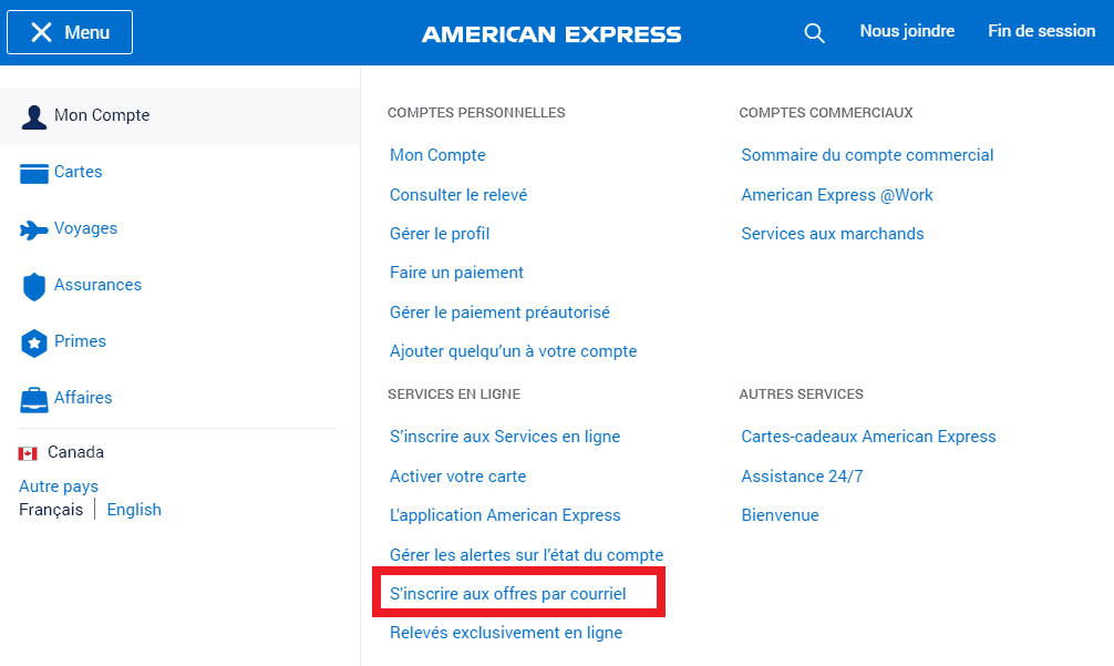 register american express offers