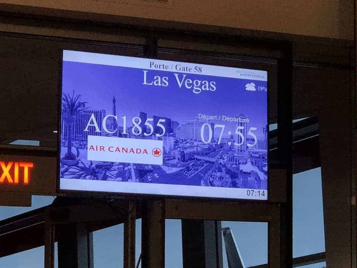 las vegas air canada rouge