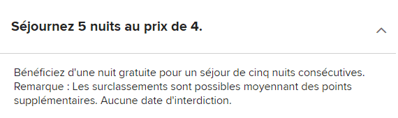 marriott bonvoy 5 nuits