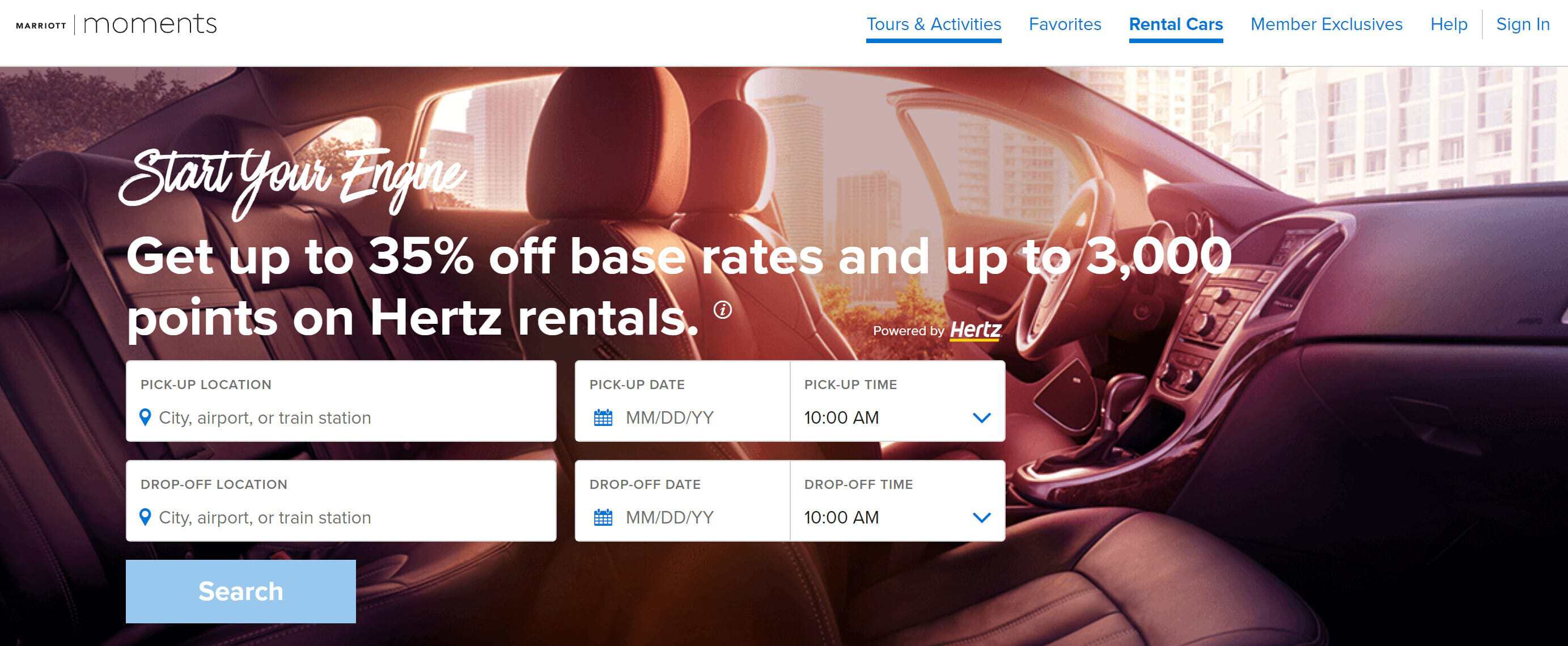 marriott moment hertz