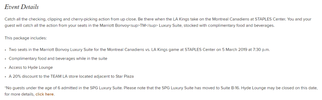 marriott moments 6 canadiens