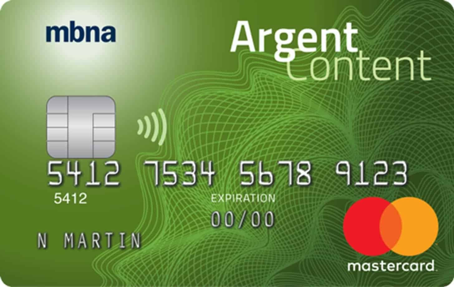 mbna argent content 1
