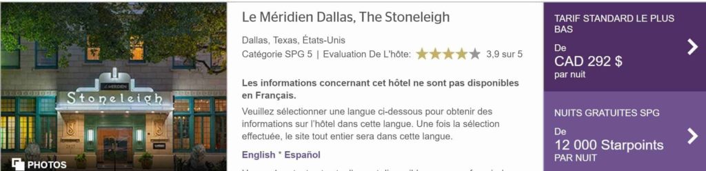meridien dallas spg