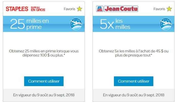 offre rentree des milles air miles 1