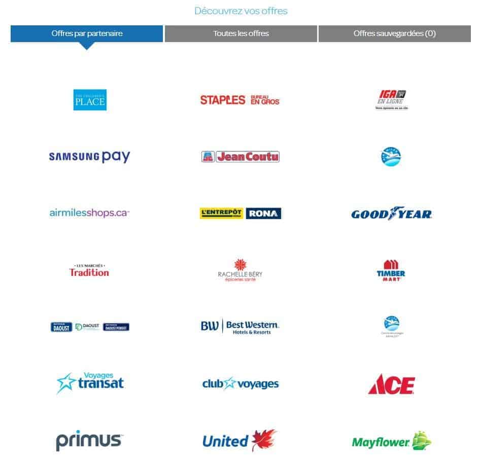 offre rentree des milles air miles