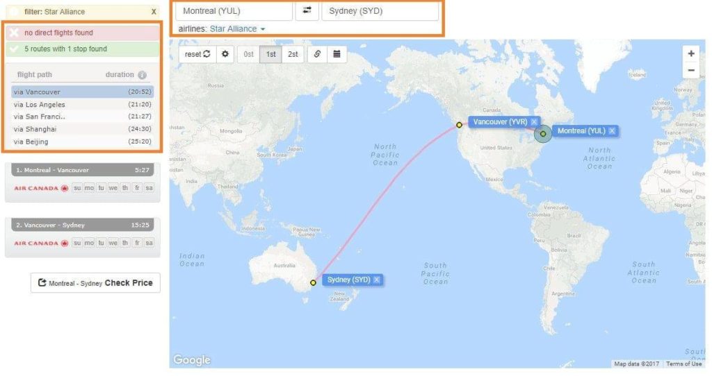 one stop aeroplan australie