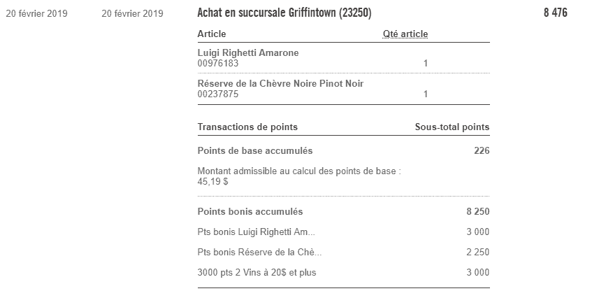 points bonis saq jm 2