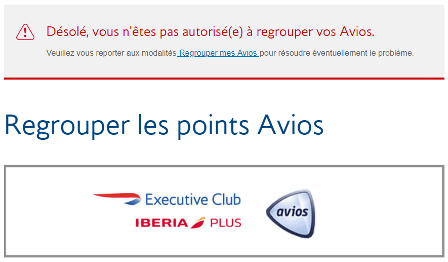 regroupement avios iberia