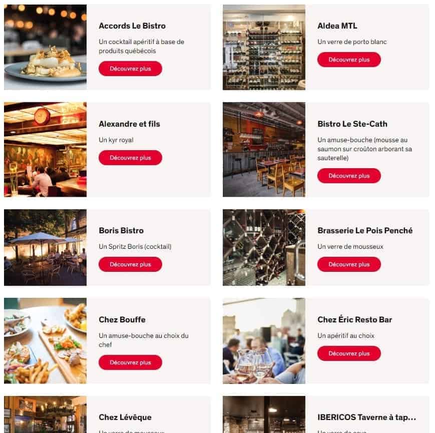 restaurants mtlatable aeroplan