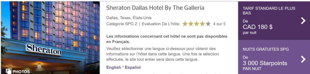 sheraton 3k dallas spg