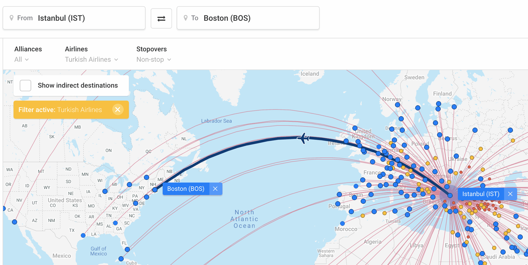 tk flight connection