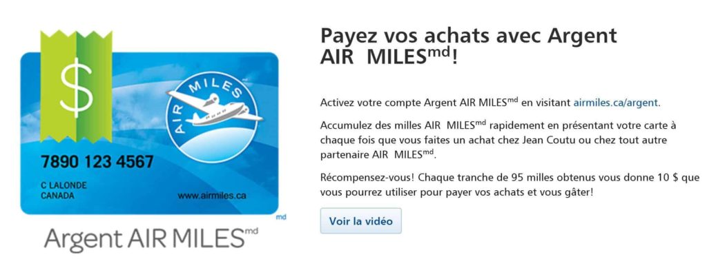 use air miles jean coutu