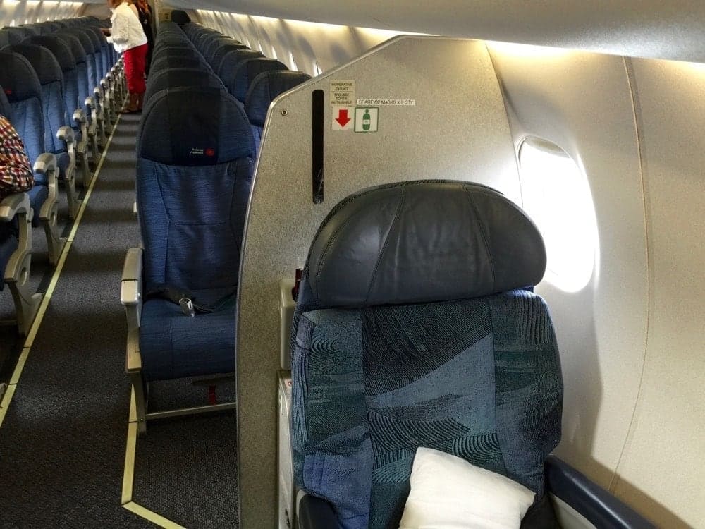 Cabines affaires et économique d'Air Canada