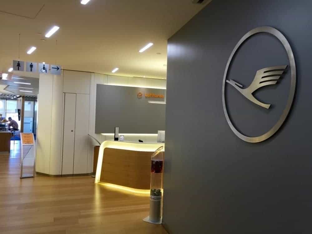 Entrance to the Lufthansa Lounge