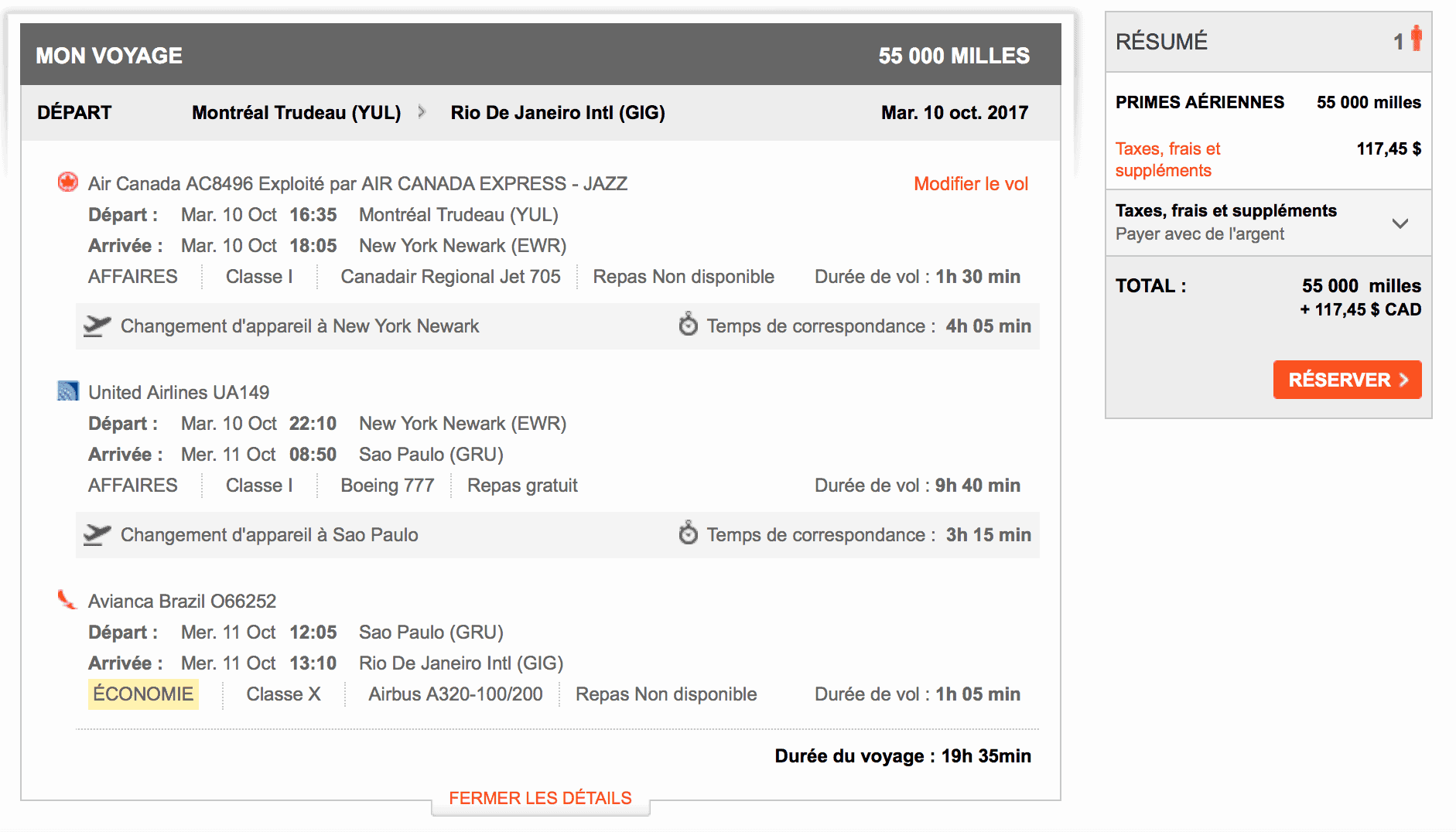 yul gig aeroplan business