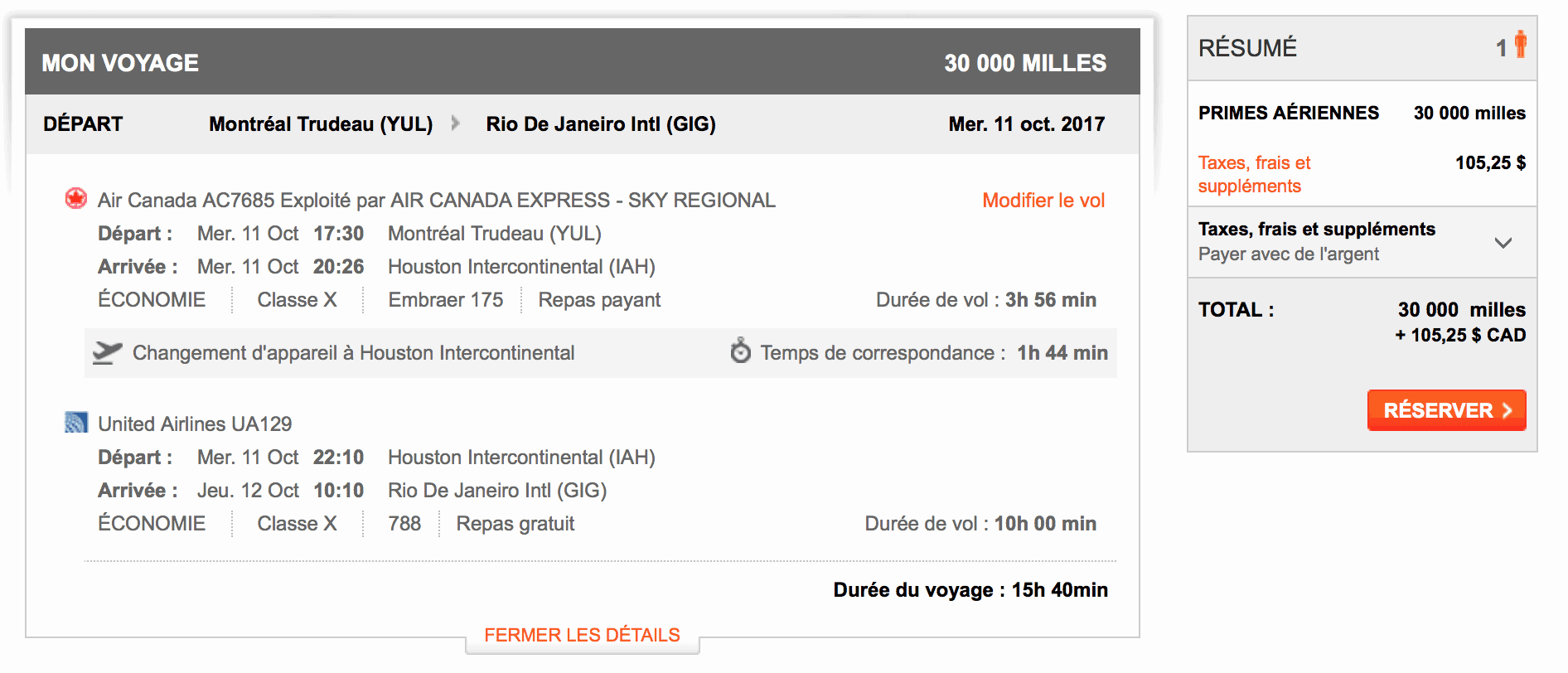 yul gig aeroplan