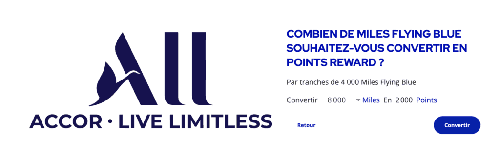 Miles and Points d'Accor et Flying Blue