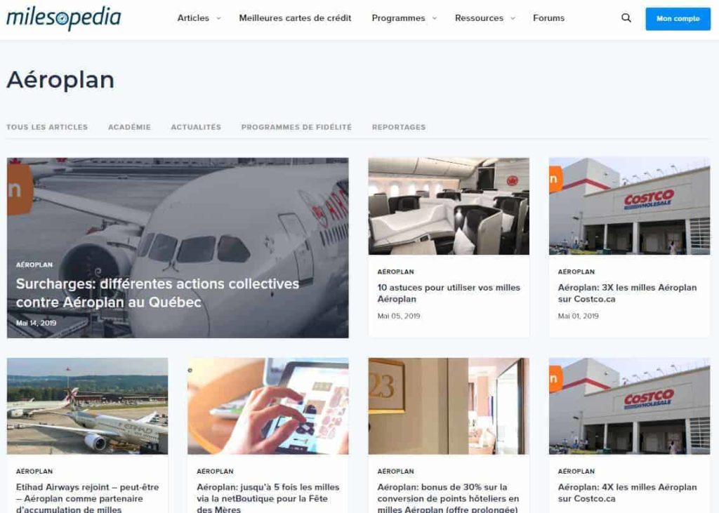 aeroplan milesopedia