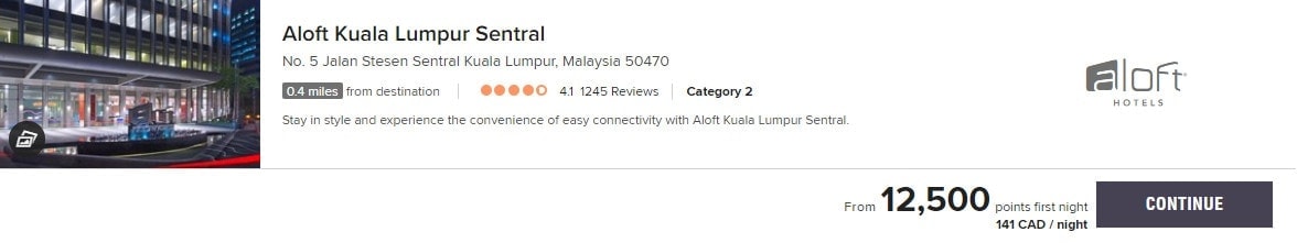 aloft kuala lumpur sentral