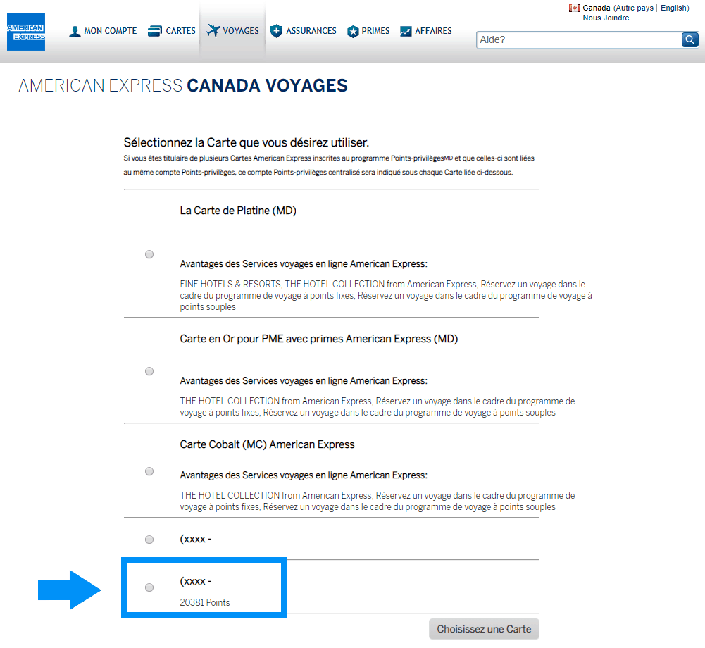 amex consulter points bonvoy 3