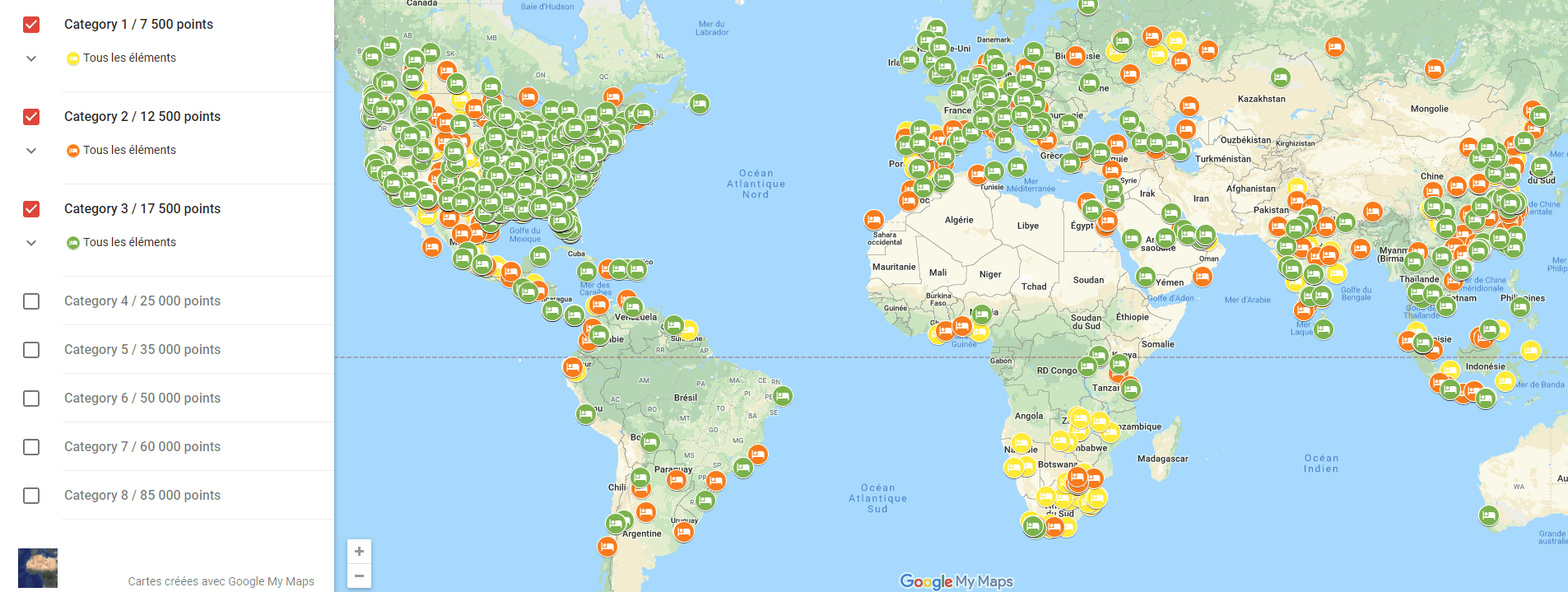carte marriott bonvoy categorie 1 3