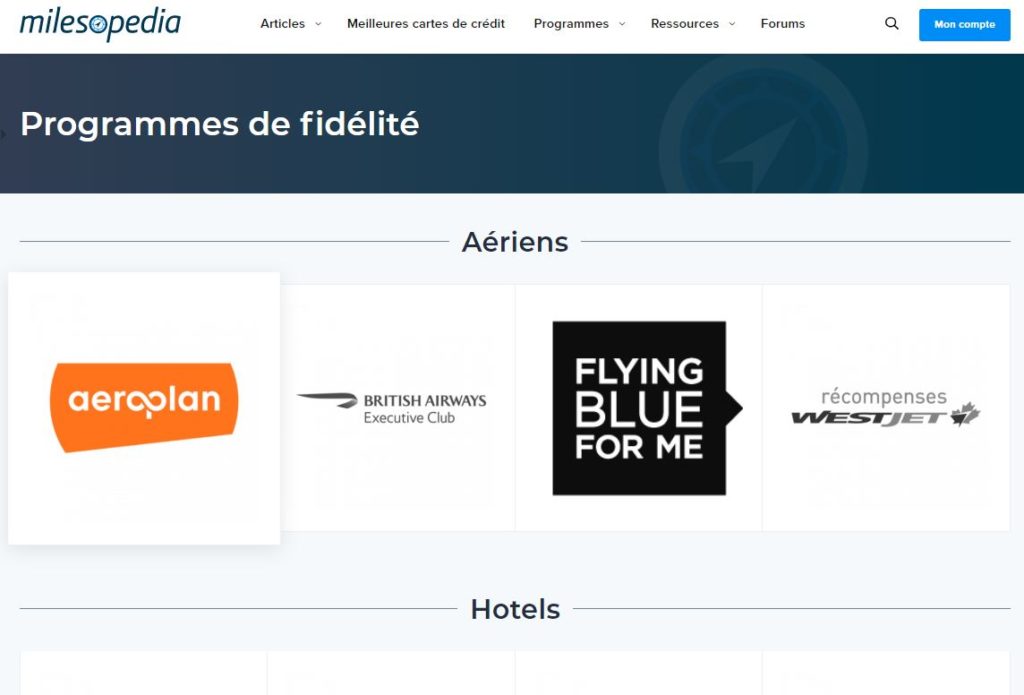 programmes milesopedia