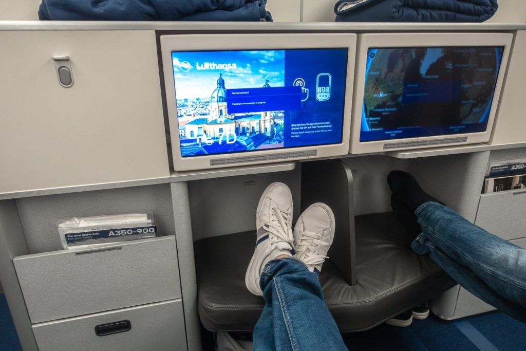 Lufthansa A350 LH475 classe affaires 44